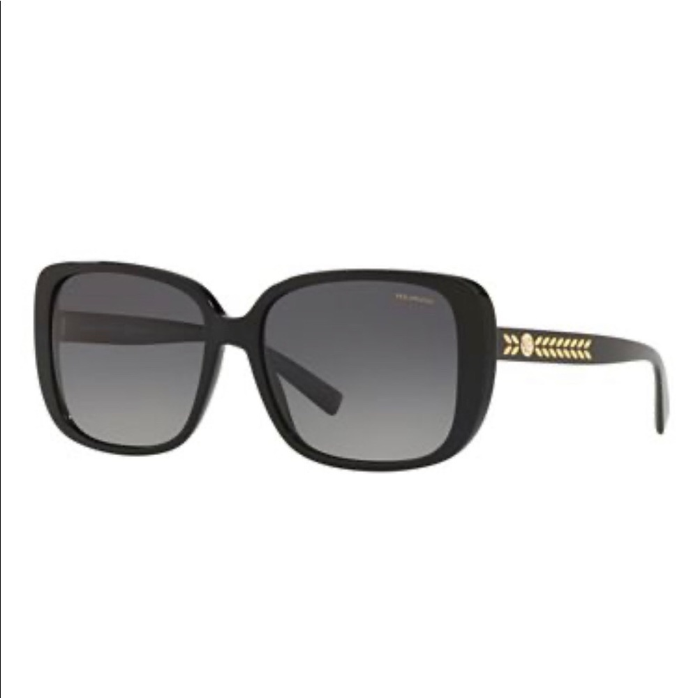 Versace VE4357 Shiny Black Oceana Gray Sunglasses